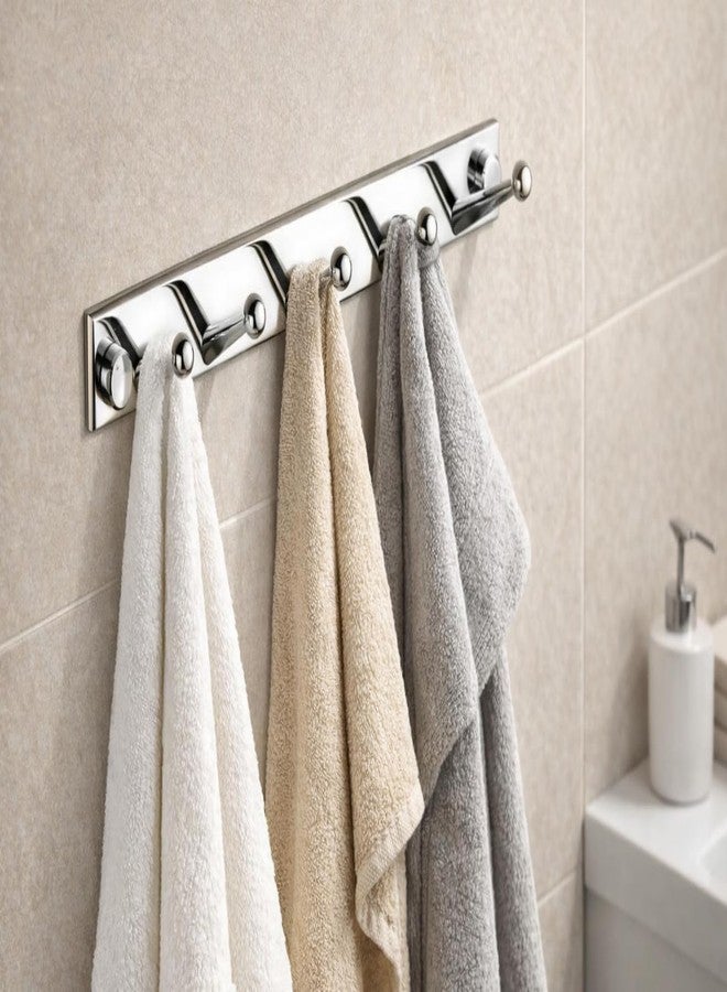 RISEOM Brass Wall-Mounted Hanger for Clothes,Towel Hook,Ball and Volvo Designs (3 pin, Ball Hook) - Image 2
